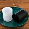 Frosted Green Clear Black Glass Candle-potten voor kaarsen die met deksels en doos maken