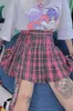 HARAJUKU Style gorąca dziewczyna Millennium dziewczyna tuku słodka plisowana spódnica krótka spódniczka 210331