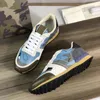 Casual Shoes Top -Quality Rockrunner Sneakers Männer Camouflage Noir Metallic Real Leder Plattform Outdoor Sneaker Luxus 264