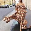 Vestidos africanos para mulheres Dashiki Dot Clothes Plus Size Summer White Black Print Africa Long Maxi Boho Dress Roupas Étnicas