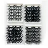 25MM False Eyelashes 5 Pairs with Retail Box Natural Long Thick Handmade Hair Extension Full Strip Beauty for Makeup