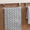 Organização de armazenamento de cozinha 3 tamanhos de toalha Rack sobre o bar da porta pendurando suporte de aço inoxidável armário de banheiro cabide