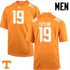 Özel 009 Gençlik Kadın Tennessee Vols Darrell Taylor # 19 Futbol forması boyutu S-5XL veya özel herhangi bir isim veya numara forma