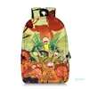 Rick pattern student print backpack high-quality, comfortable and large-capacity novel fun school trip play