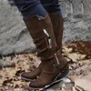 Botas de outono Mulheres tamanho de inverno mais o aumento do zíper non Slip Hard Dasting Outdoor simples e simples, todos combinam moda casual 522