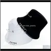 Wide Brim Hats Hats, Scarves & Gloves Fashion Aessoriesfashion Black White Bucket Cap Unisex Outdoor Sun Visor Pins Decoration Panama Hat Spr