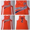 Mens Moive Uncle Drew Harlem Buckets Basketball Jerseys Kyrie Irving #2 #34 Jersey Orange Stitched Shirts S-XXL