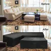 Cień narożny sofa ogrodowa ogrodowe meble rattanu l Kształt Waterproof Protect Zestaw Zestaw Allpurpose Covers4350557