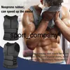 Hommes taille formateur corps Shaper néoprène sauna sweat gilet fermeture éclair Double réglable entraînement costume débardeur tondeuse