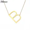 Chains Simple 26 Letters Pendant Necklace For Women Charm Jewelry A B C D E F G H I J K L M N O P Q R S T U V W X Y Z Large Initial BFF