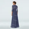 Chic gris deux pièces mère de la mariée robes grande taille cheville longueur en mousseline de soie robe d'invité de mariage 2021 avec perles élégantes robes de soirée de bal robes de soirée￩e