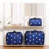 Oxford Cloth Quilt Storage Bag Cartoon Printed Wardrobe Clothing Organizer Travel Large Waterproof Dust-Proof Moving Luggage Bags
