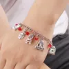 Film Stephen King039s Bracelets Chucky Face Horror Charms Pendants Bracelet Bracelet Vendredi 13 Men Halloween Jewelry G1020390