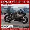 100% Fit OEM обтекает для Yamaha YZF-R1 YZF R 1 1000 CC YZFR1 13 14 Moto Кузов Titanium 94NO.64 YZF R1 1000CC YZF1000 2013 2014 YZF-1000 2013-2014 Инъекция тела
