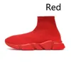 Tasarımcı Paris Çorap Ayakkabıları Erkek Kadınlar Orijinal Hız Eğitmeni Sıradan Slip-On Black Beyaz Kırmızı Yeşil Eğitmeci Spor Spor ayakkabıları EUR 36-45 EUR YÜRÜYÜŞÜ