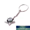 Silver Color Pentagram Compass Keychain multifunction key chains personality key cover Ring