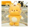 Bambole di peluche da 23 cm simpatico tigre pinguino coniglio orso cuscino giocattolo antistress con bambola da donna