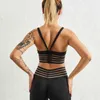 Normov Fitness Two Piece Set TrackSuit Women Leopard Snake Bra och Leggings Kläder Outfits Matchande Sats Sport Sweatsit 211105