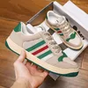 2024 المصممون أحذية الرفاهية متعددة الألوان Rhyton Women Men Sneakers المدربين عتيقة chaussures السيدات مصمم الأحذية غير الرسمي حذاء رياضة أعلى الجودة مع حجم الصندوق 35-45