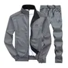 Мужчины Sportswear Set Brand Mens Cousssuit Спортивная Фитнес Одежда Двух частей Длинные Рукава Куртка + Брюки Повседневная Мужская трек Костюм Y0831