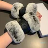 Nouvelle fourrure automne hiver femmes porter des gants en peau de mouton chaud gants de mode avec boîte-cadeau