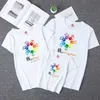 Arrivo Corrispondenza Famiglia Guarda Abiti in cotone Casual Top Summer Manica Corta T-shirt Padre Madre e figlia Vestiti 210713