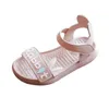 Летние девушки сандалии принцессы мягкие нескользящие милые туфли детская мода дикая мягкая содивка на пляже 210713