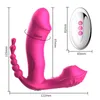 NXYVIbrator 3 w 1 Samica wibrator analny Vagina Stymulator łechtaczki G Spot Język Licking Wearable Ssanie Wibratory Pussy Sex Zabawki dla kobiet 1123