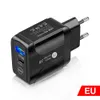 Carga rápida rápida 25W 18W 20W PD Tipo c USB c Carregador de parede UE EUA Reino Unido AC Adaptador de energia para viagem em casa para iPhone 12 13 X XR 14 15 Pro Max Samsung Lg F1 com caixa de varejo