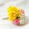 Dekoracyjne kwiaty Wieńce Sztuczne Rose Flower Wedding Corsages Bridal Corsage Holding Prom Party Dekoracje Dostawy