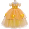 Flickklänningar Flickor Prinsessdräkt Barn Halloween Party Cosplay Dress Up Barn Julutklädnad 4-10 år Kläder