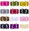 Party Favor Hair Accessories Children Pure Color Double Bowknot Hairband Baby Big Bow Daisy Flower Headband DD263