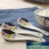 Spoons 50pcs Japanese-style Ceramic Spoon Children's Rice Kitchen Tableware Stir Soup1 Factory price expert design Quality Latest Style Original Status