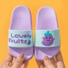 Pantofole per bambini estivi per ragazze dei ragazzi Infradito Cartoni animati Frutta Scarpe da spiaggia per bambini Baby Indoor House Toddler 210712