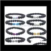 Charm Drop Delivery 2021 Volcanic Lava Stone Huile Essentielle Diffuseur Bracelets Bracelet Guérison Équilibre Yoga Aimant Flèche Perles Bracelet Bijoux