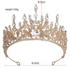 Forsive Vintage Barok Hoofdbanden Crystal Tiaras Crowns Bride Noiva Headpieces Bridal Wedding Party Haar Sieraden Voor Vrouwen 220216