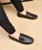 Designer- Mensadores de Mensos Vestido Cavalheiro Casual Bretanha Cowskin Slip On Wedding Drive Sapatos Tamanho38-46