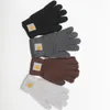 Gebreide winter vijf vingers handschoenen voor mannen vrouwen koppels studenten houden warme volledige vinger wanten zacht 2022