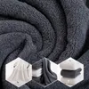 Serviette 100% coton motif de bain blanc gris brodé fille/homme chambre rectangle 70 * 140 cm 210728