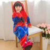 Barn barn djur kostym cosplay spindel åsna stygn halloween anime hooded onesie jumpsuit för pojke tjej tecknad pajama Q0910