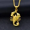Scorpion hänge halsband för män långlänk kedja halsband manliga rock smycken hip hop judely kraftfull skorpion neacklace