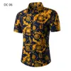 Camicie eleganti da uomo Camicia hawaiana da uomo Camicia casual da uomo Camisa Masculina Stampata Spiaggia Manica corta Abiti da uomo estivi 2021 Taglia asiatica M-3XL