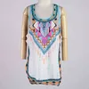 Womens Boho Tank Top Hippie Vest SleevelT Shirt Loose Travel Ethnic Vintage Summer Tops Sexy Beachsuit X0507