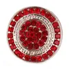 Bracelets de charme 10pcslots de haute qualité en or rose bouton instantanée bijoux en strass de 18 mm rond
