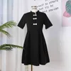 Chinese Cheongsam Design Summer Fashion Women short Sleeves A Line Dress Female Dresses A1441 210428