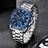 Benyar Topmerk Luxe Volledige Steel Business Quartz Casual Waterdichte Sport Es Clock Men Horloge Relogio Masculino