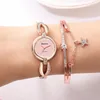 Luxury Women Quartz Wristwatch College Style Small Fine Bracelet Watch Fashion Diamond Student Relojes Mujeres W1 Wristwatches