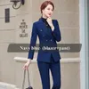 Lenshin High-quality Office Lady Business Pants Suit Plus Size Two Pieces Set Women's clothes Formal Blazer And Trousers 210927