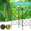 Altre forniture da giardino 3 pezzi Gabbie per pomodori pieghevoli Traliccio vegetale multifunzionale Ferro Pianta deformabile Supporta verdure all'aperto