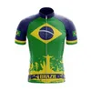 Brasile 2022 Estate Ciclismo Masculino Maglia da ciclismo Pantaloncini con bretelle Gel Pad traspirante Maillot Ciclismo Hombre Bicicleta De Montaña